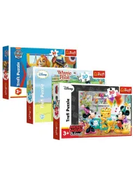 Trefl Pakiet dla przedszkolaka. Puzzle 30 el.: Psi Patrol, Kubu Puchatek, Myszka Miki i Przyjaciele
