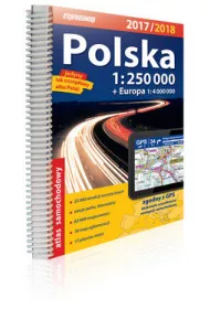 Polska Atlas Samochodowy 1:250 000 2017/2018