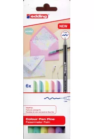 Edding Pisaki pastelowe etui 6 kolor�w