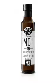 Diet-Food Olej kokosowy MCT C8 (99% kwasu kaprylowego) 250 g Bio