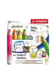 Kredki do tablic sucho�cieralnych 4kol. STABILO