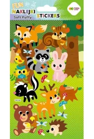 Happy Color Naklejki 3D SOFT PUFFY FUN - Forest Animals, 110X205 mm