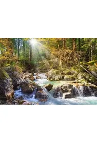 Puzzle 2000 el. Strumyk w lesie Castorland
