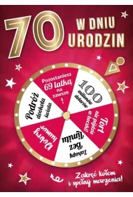 Armin Style KARNET URODZINY 70 B6 Z KOP AS GM-1072 FOL