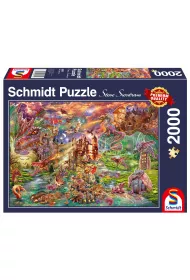 Puzzle 2000 el. Smoczy skarb Schmidt