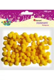 Titanum Pompony dekoracyjne ��ty 120 szt.