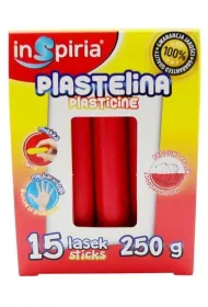 InSpiria Plastelina czerwona 250g