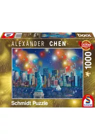 Puzzle 1000 el. Fajerwerki nad Statu� Wolno�ci Schmidt
