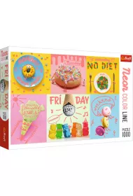 Puzzle 1000 el. Neon Color Line. S�odki tydzie� Trefl