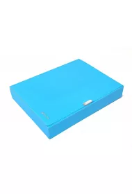 Panta Plast Teczka A4 box neon niebieska 55 mm