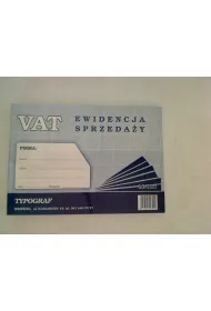 Druki offsetowe Typograf ewidencja vat sprzeda�y A4 80 (48004)