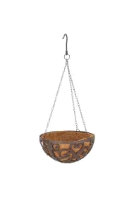 Esschert Design Kosz wiszcy z wkadem kokosowym 30 cm