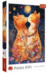 Puzzle 500 el. Poca�unek w �wietle ksi�yca Trefl