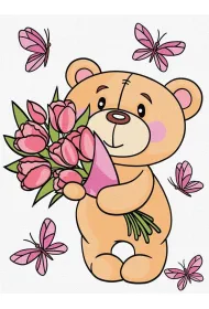 Malowanie po numerach - Uroczy mi� 30x40cm Ideyka