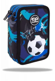 Coolpack, Pi�rnik potr�jny z wyposa�eniem Jumper 3 - Football Navy (F067967)