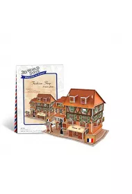 Puzzle 3D Domki �wiata Francja Fashion Shop Cubic Fun