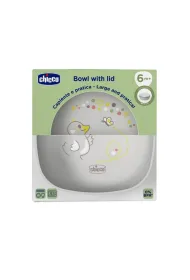 Chicco Miseczka z pokrywk szara 6m+