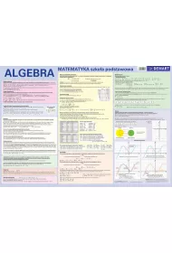 Matematyka. Algebra. Szkoa podstawowa. Plansza edukacyjna na cian i biurko + ksieczka edukacyjna