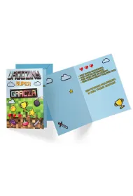 Kukartka Karnet Urodziny Super Gracza