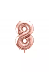 PartyDeco Balon foliowy 8 r�owe z�oto 86cm