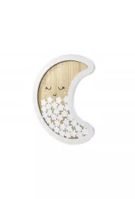 PartyDeco Drewniana ksi�ga go�ci Ksi�yc 38.5x30cm