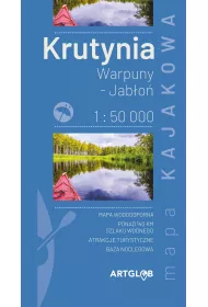 Mapa Krutynia, Warpuny, Jab�o� 1:50 000