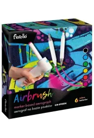 Fiorello Airbrush d�ugopisy do malowania w sprayu 6 szt.