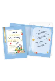 Kukartka Karnet Nauczycielka, kwiaty prestige P-041 (25x35,3cm)