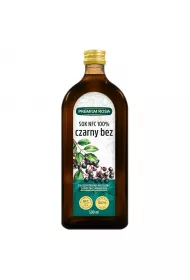 Premium Rosa Sok NFC z czarnego bzu 100% 500 ml