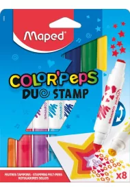 Maped Flamastry dwustronne z piecz�tkami 8 szt.