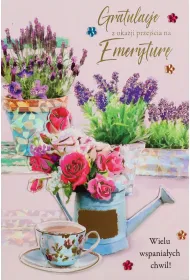 Karnet okazjonalny B6 z kopert� Emerytura PAN DRAGON HM200-1492