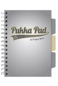 Pukka Pad Project Book A5 Grey kratka 100 kartek 3 szt.