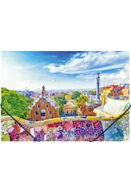 Panta Plast Teczka A4 na gumk� z nadrukiem Barcelona