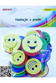 Brewis Naklejki z pianki u�miechy 54 szt.