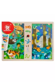 Puzzle drewniane - gra 2x8 el. D�ungla Brimarex