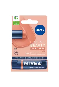 Nivea Caring Beauty 3w1 pomadka pielgnujca Nude 4.8 g