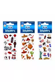 Craft with Fun Naklejki World Travel 489560 6 x 18 cm
