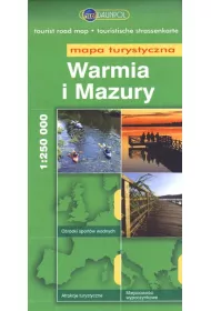 Warmia i Mazury mapa turystyczna 1:250 000