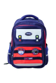LeanToys Plecak szkolny Kosmos granatowo czerwony 20L