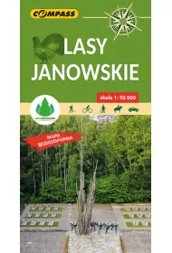 Mapa turystyczna Lasy Janowskie lam 1:50 000