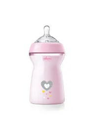 Chicco Butelka plastikowa ze smoczkiem silikonowym przep�yw szybki 6 m+