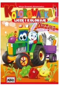 Warzywa kolorowanka licz� i koloruj�