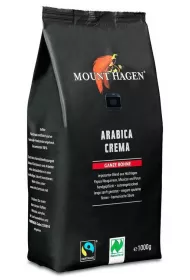 Mount Hagen Kawa ziarnista Arabica 100% crema fair trade 1 kg Bio