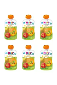 Hipp Mus owocowo-warzywny po 5. miesicu jabka-gruszki-dynia zestaw 6 x 100 g Bio