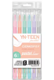 Interdruk Cienkopis Pastel Line 6 szt.