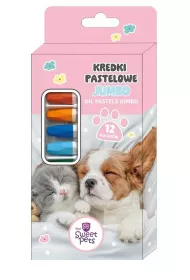 Beniamin Kredki pastelowe jumbo The Sweet Pets 12 kolor�w