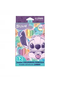 CoolPack KRedki o��wkowe tr�jk�tne Jumbo Pastel Disney Fashion Stitch Pastel 12 kolor�w