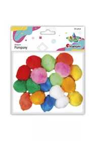 Hasta Pompony akrylowe mix kolor�w 30mm