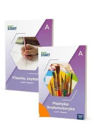 Pakiet Pewny start. Poziom A: Karty pracy. Czytanie, pisanie. Plastyka, grafomotoryka