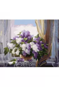 Twoje Hobby Malowanie po numerach - Lilac przy oknie 40x50cm